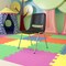 Emma and Oliver Ergonomic Chrome Stack Chair - 18" Seat Daycare Home School